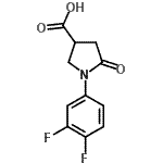 CAS#: 496941-62-9, 1-(3,4-Difluorophenyl)-5-Oxo-3-Pyrrolidinecarboxylic Acid