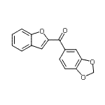 CAS 登录号：497058-31-8， 1,3-苯并二氧戊环-5-基(1-苯并呋喃-2-基)甲酮