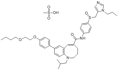 CAS#: 497223-28-6, Cenicriviroc mesylate