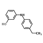 CAS#: 497930-30-0, 3-[(4-Ethylphenyl)Amino]Phenol