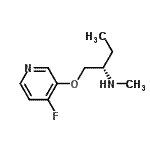 CAS 登录号：497949-29-8， (2S)-1-[(4-氟-3-吡啶基)氧基]-N-甲基-2-丁胺