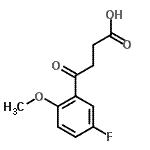 CAS 登录号：49800-56-8， 4-(5-氟-2-甲氧基苯基)-4-氧代丁酸