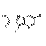 CAS#: 499190-16-8, 6-Bromo-3-Chloropyrazolo[1,5-a]Pyrimidine-2-Carboxylic Acid