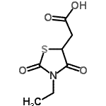 CAS#: 499199-10-9, (3-Ethyl-2,4-Dioxo-1,3-Thiazolidin-5-Yl)Acetic Acid