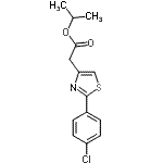 CAS 登录号：499771-13-0， 异丙基[2-(4-氯苯基)-1,3-噻唑-4-基]乙酸酯