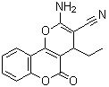 CAS#: 499785-45-4, 2-Amino-4-Ethyl-5-Oxo-4H,5H-Pyrano[3,2-c]Chromene-3-Carbonitrile