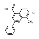 CAS#: 500346-26-9, 7-Chloro-8-Methyl-2-Phenyl-4-Quinolinecarboxylic Acid