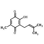 CAS#: 500355-92-0, 2-Hydroxy-5-Methyl-3-(3-Methyl-2-Buten-1-Yl)-1,4-Benzoquinone