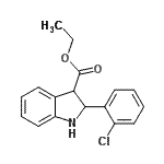 CAS 登录号：500592-32-5， 乙基2-(2-氯苯基)-3-吲哚啉羧酸酯
