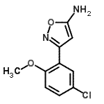 CAS#: 501116-39-8, 3-(5-Chloro-2-Methoxyphenyl)-1,2-Oxazol-5-Amine