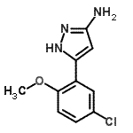 CAS#: 501902-86-9, 5-(5-Chloro-2-Methoxyphenyl)-1H-Pyrazol-3-Amine