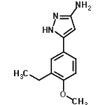 CAS 登录号：501903-48-6， 5-(3-乙基-4-甲氧基苯基)-1H-吡唑-3-胺
