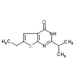 CAS 登录号：502649-06-1， 6-乙基-2-异丙基噻吩并[2,3-d]嘧啶-4(1H)-酮