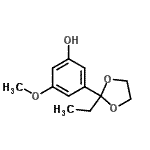CAS 登录号：502924-50-7， 3-(2-乙基-1,3-二氧戊环-2-基)-5-甲氧基苯酚