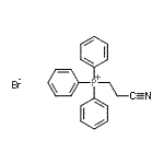 CAS 登录号：5032-74-6， (2-氰基乙基)(三苯基)鏻溴化物