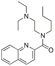 CAS 登录号：50341-82-7， N-丁基-N-[2-(二乙基氨基)乙基]-2-喹啉甲酰胺
