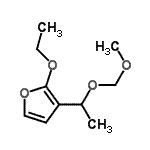 CAS 登录号：504425-32-5， 2-乙氧基-3-[1-(甲氧基甲氧基)乙基]呋喃