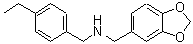 CAS 登录号：504432-21-7， 1-(1,3-苯并二氧戊环-5-基)-N-(4-乙基苄基)甲胺