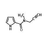 CAS 登录号：504434-16-6， N-甲基-N-(2-丙炔-1-基)-1H-吡咯-2-甲酰胺