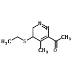 CAS#: 505060-87-7, 1-[5-(Ethylsulfanyl)-4-Methyl-5,6-Dihydro-3-Pyridazinyl]Ethanone