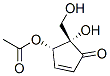 CAS 登录号：50655-21-5， (4S,5S)-4-乙酰氧基-5-羟基-5-羟基甲基-2-环戊烯-1-酮