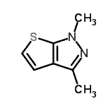 CAS#: 50734-86-6, 1,3-Dimethyl-1H-Thieno[2,3-c]Pyrazole