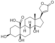 CAS#: 508-64-5, 3beta,5,14beta,21-Tetrahydroxy-24-Nor-5beta-Chol-20(22)-Ene-19,23-Dioic Acid gamma-Lactone