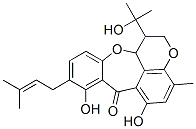 CAS 登录号：50875-10-0， 1,12alpha-二氢-6,8-二羟基-1-(1-羟基-1-甲基乙基)-4-甲基-9-(3-甲基-2-丁烯基)-[1]苯并吡喃并[4,5-bc][1]苯并氧杂卓-7(2H)-酮