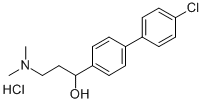 CAS 登录号：50910-23-1， 4'-氯-alpha-(2-(二甲基氨基)乙基)-4-联苯甲醇盐酸盐