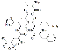 CAS#: 50913-82-1, gamma-(Methylsulphonyl)-L-alpha-Aminobutyryl-L-alpha-Glutamyl-L-Histidyl-3-Phenyl-L-Alanyl-D-Lysyl-L-Alanine