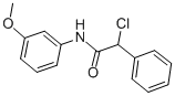 CAS 登录号：50916-20-6， 2-氯-N-(3-甲氧基-苯基)-2-苯基-乙酰胺