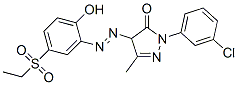 CAS#: 50978-79-5, 2-(3-Chlorophenyl)-4-[[5-(Ethylsulphonyl)-2-Hydroxyphenyl]Azo]-2,4-Dihydro-5-Methyl-3H-Pyrazol-3-One
