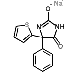 CAS#: 510-34-9, Sodium 5-Oxo-4-Phenyl-4-(2-Thienyl)-4,5-Dihydro-1H-Imidazol-2-Olate