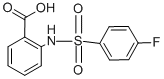 CAS 登录号：51012-30-7， 2-(((4-氟苯基)磺酰基)氨基)-苯甲酸