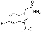 CAS 登录号：510716-35-5， 2-(5-溴-3-甲酰基-1H-吲哚-1-基)乙酰胺
