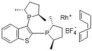 CAS#: 511543-00-3, (R,R,R,R)-2,3-Bis(2,5-Dimethyl-Phospholanyl)Benzo[b]Thiophene Cyclooctadiene Rhodium(I) Tetrafluoroborate Complex