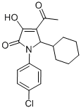 CAS#: 512176-65-7, 4-Acetyl-1-(4-Chlorophenyl)-5-Cyclohexyl-1,5-Dihydro-3-Hydroxy-2H-Pyrrol-2-One