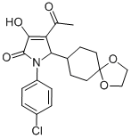 CAS 登录号：512177-95-6， 4-乙酰基-1-(4-氯苯基)-5-(1,4-二氧杂螺[4.5]癸-8-基)-1,5-二氢-3-羟基-2H-吡咯-2-酮