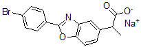 CAS 登录号：51234-39-0， 2-(4-溴苯基)-alpha-甲基-5-苯并恶唑乙酸钠盐