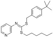 CAS#: 51308-58-8, S-(4-(1,1-Dimethylethyl)Phenyl)Methyl S-Hexyl 3-Pyridinylcarbonimidodithioate