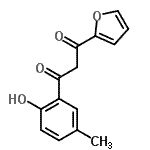 CAS 登录号：51379-25-0， 1-(2-呋喃基)-3-(2-羟基-5-甲基苯基)-1,3-丙烷二酮
