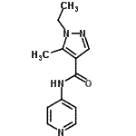 CAS#: 514843-42-6, 1-Ethyl-5-Methyl-N-(4-Pyridinyl)-1H-Pyrazole-4-Carboxamide