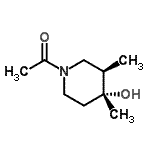 CAS#: 514848-53-4, 1-[(3R,4R)-4-Hydroxy-3,4-Dimethyl-1-Piperidinyl]Ethanone