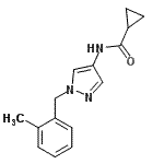 CAS#: 514854-81-0, N-[1-(2-Methylbenzyl)-1H-Pyrazol-4-Yl]Cyclopropanecarboxamide