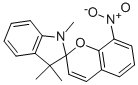 CAS 登录号：5150-50-5， 1',3',3'-三甲基螺-8-硝基(2H-1-苯并吡喃)-2',2'-吲哚啉