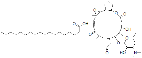 CAS 登录号：51547-64-9， 罗沙米星硬脂酸盐