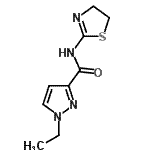 CAS 登录号：515829-91-1， N-(4,5-二氢-1,3-噻唑-2-基)-1-乙基-1H-吡唑-3-甲酰胺