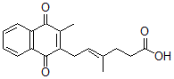 CAS#: 51732-61-7, 2-Methyl-3-(5'-carboxy-3'-methyl-2'-pentenyl)-1,4-naphthoquinone