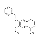 CAS 登录号：51745-26-7， 6-(苄氧基)-7-甲氧基-1-甲基-1,2,3,4-四氢异喹啉