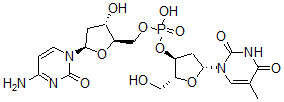 CAS#: 5178-19-8, [(2R,3S,5R)-5-(4-Amino-2-Oxopyrimidin-1-Yl)-3-Hydroxyoxolan-2-Yl]Methyl [(2R,3S,5R)-2-(Hydroxymethyl)-5-(5-Methyl-2,4-Dioxopyrimidin-1-Yl)Oxolan-3-Yl] Hydrogen Phosphate